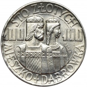 SAMPLE, 100 gold 1966 Mieszko and Dabrowa half figures