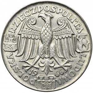 SAMPLE, 100 zlotých 1966 Mieszko a Dąbrówka hlavy