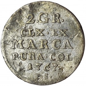 Poniatowski, 2 Groschen 1767 FS