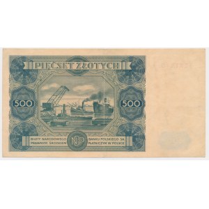 500 złotych 1947 - G2 - ładny