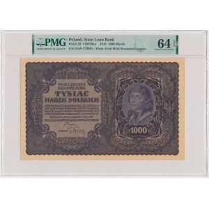 1,000 marks 1919 - II Serja AW - PMG 64 EPQ