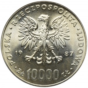 10.000 Zloty 1987 Johannes Paul II.