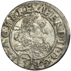 Sliezsko, vláda Habsburgovcov, Ferdinand II, 3 Krajcary Wrocław 1628 HR