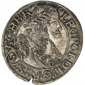 Slezsko, Habsburkové, Leopold I., 3 Krajcary Vratislav 1668 SHS