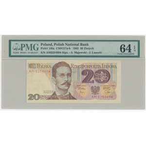 20 złotych 1982 - AM - PMG 64 EPQ