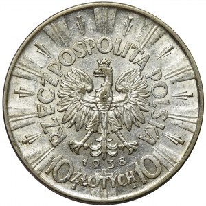 Piłsudski, 10 złotych 1938