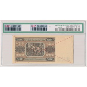 500 złotych 1948 - SPECIMEN - AA - GDA 55 EPQ