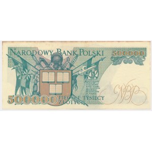 500.000 złotych 1990 - T - bardzo rzadkie