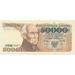 50,000 zl 1989 - U -.