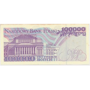 100.000 złotych 1993 - Y - rzadka seria