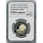 200 000 PLN 1994 75 let Sdružení polských válečných veteránů - NGC PF69 ULTRA CAMEO