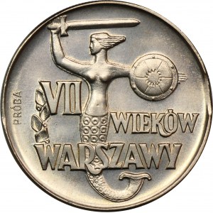 SAMPLE, 10 zlotých 1965 VII storočie Varšavy