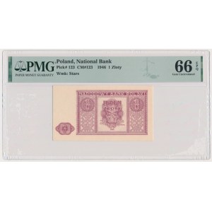 1 złoty 1946 - PMG 66 EPQ