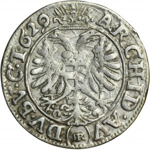 Silesia, Habsburg rule, Ferdinand II, 3 Kreuzer Breslau 1629 HR