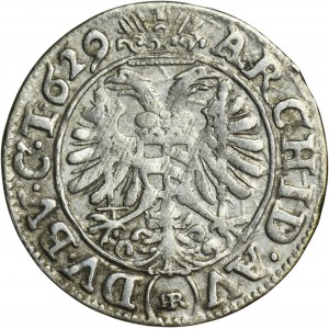 Sliezsko, vláda Habsburgovcov, Ferdinand II, 3 Krajcary Wrocław 1629 HR