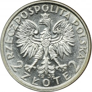 Hlava ženy, 2 zlaté 1932