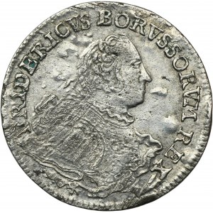 Silesia, Prussia rule, Friedrich II, 18 Groschen Breslau 1753 B