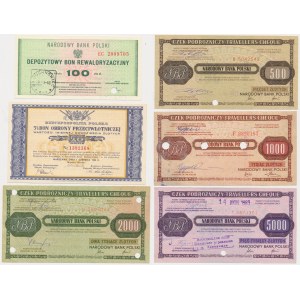 Set, vouchers and checks 1939-1990 (6 pcs.)