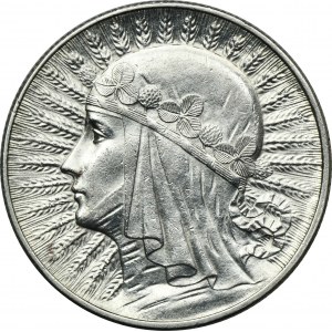 Głowa Kobiety, 5 złotych Londyn 1932