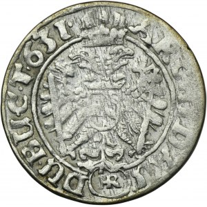 Sliezsko, habsburská vláda, Ferdinand II, 3 Krajcary Wrocław 1631 HR