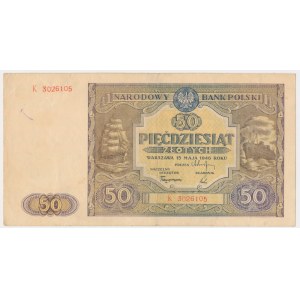 50 zloty 1946 - K -.