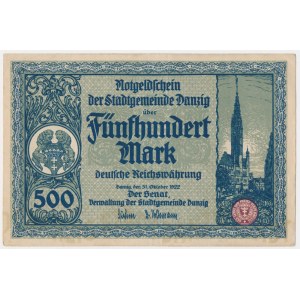 Gdansk, 500 mariek 1922
