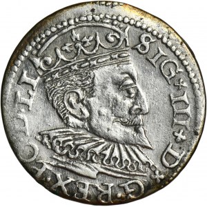 Sigismund III Vasa, 3 Groschen Riga 1595 - LI