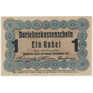 Posen, 1 Ruble 1916 - short clause (P3c)