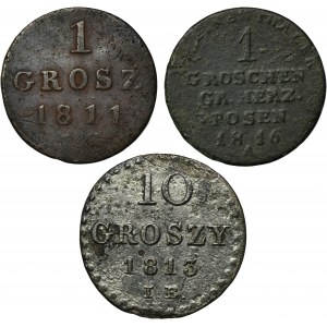 Set, Grand Duchy of Posen and Duchy of Warsaw (3 pcs.)