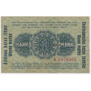 Kowno, 1 Mark 1918 - A -