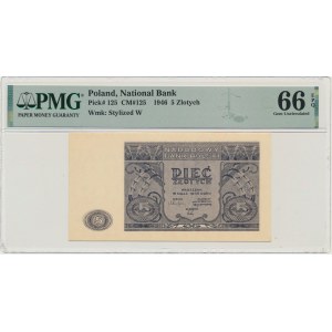 5 Zlato 1946 - PMG 66 EPQ