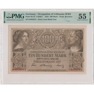 Kaunas, 100 marek 1918 - PMG 55