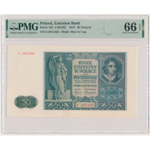 50 złotych 1941 - E - PMG 66 EPQ