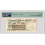 50.000 złotych 1989 - N 0000096 - PMG 67 EPQ - bardzo niski numer