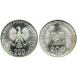 Sada, 200 zlatých 1976 (2 ks)