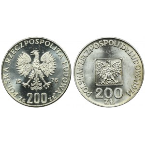 Zestaw, 200 złotych 1976 (2 szt.)