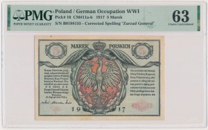 5 marek 1916 - Generał - biletów - B - PMG 63