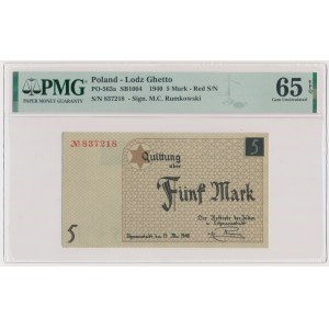 5 bodů 1940 - PMG 65 EPQ - standardní papír