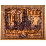Danzig, 50 Fenig 1919 - violett - PMG 64 - seltener mit UNGULTIG Stempel
