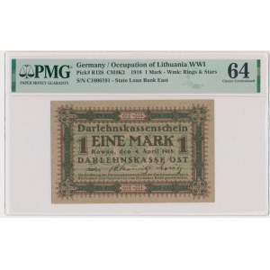 Kowno, 1 Mark 1918 - C - PMG 64