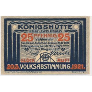 Königshütte (Königshütte), 25 fenig 1921