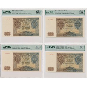 Set, 100 gold 1941 - D - PMG 65-66 EPQ (4 pcs.) - consecutive numbers