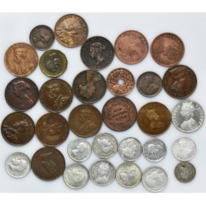 Set, Canada and British India, Mix of coins (31 pcs.)