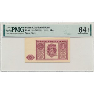 1 złoty 1946 - PMG 64 EPQ