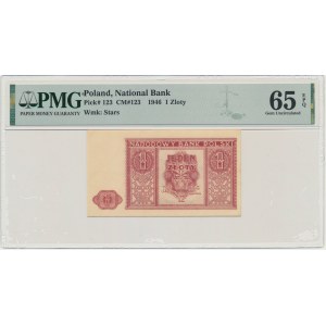 1 gold 1946 - PMG 65 EPQ