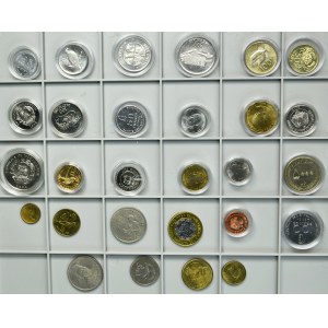 Sada, zmes zahraničných mincí (28 kusov)