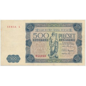 500 zlotých 1947 - L -