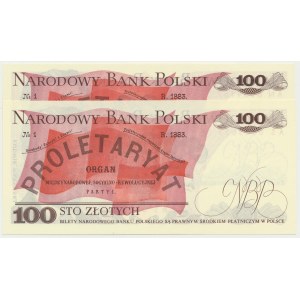 100 złotych 1976 - AN, AS (2 szt.)