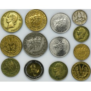 Satz, Frankreich, Gemischte Münzen (13 Stück)