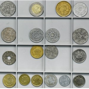 Súprava, Maroko, zmiešané mince (18 kusov)